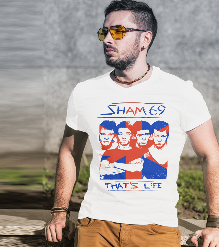 Sham 69 That's Life Union Jack Band T-Shirt