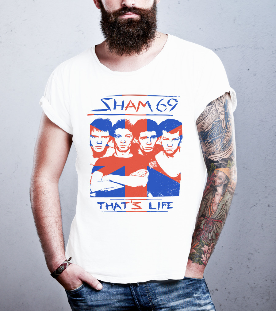 Sham 69 That's Life Union Jack Band T-Shirt