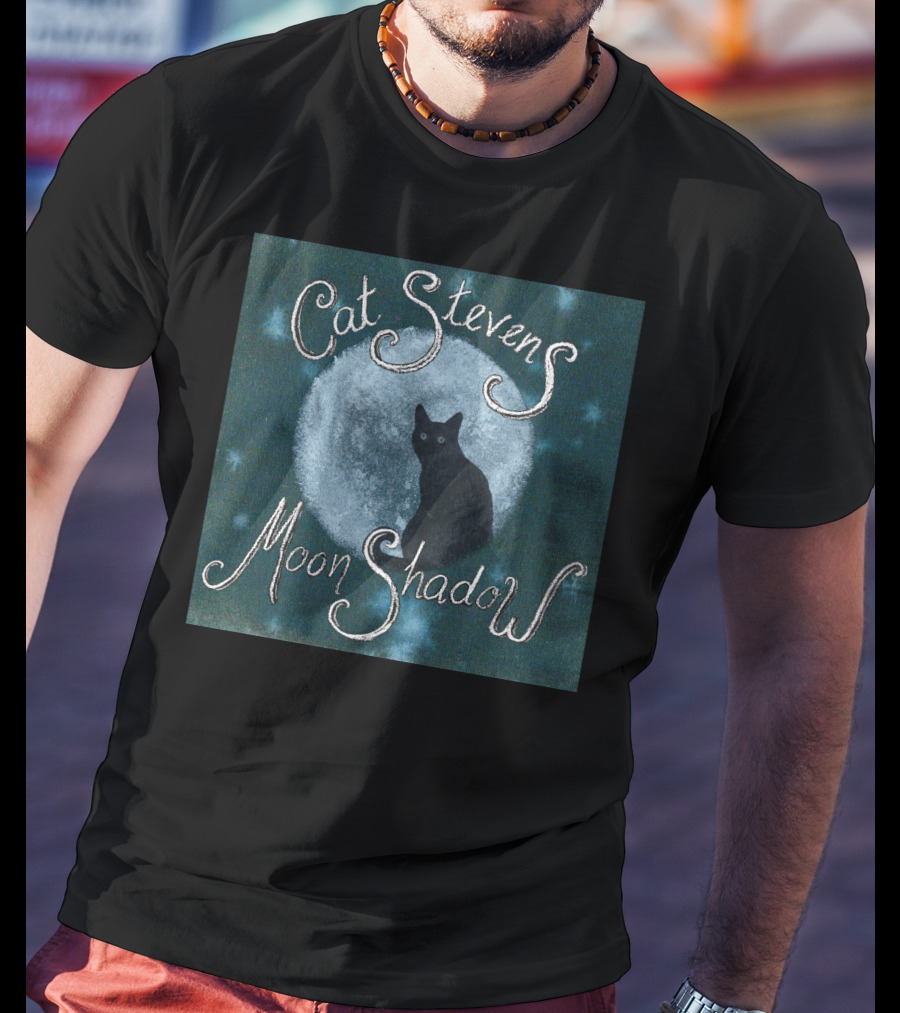 Cat Stevens Moon Shadow Summer Night Cat T-Shirt