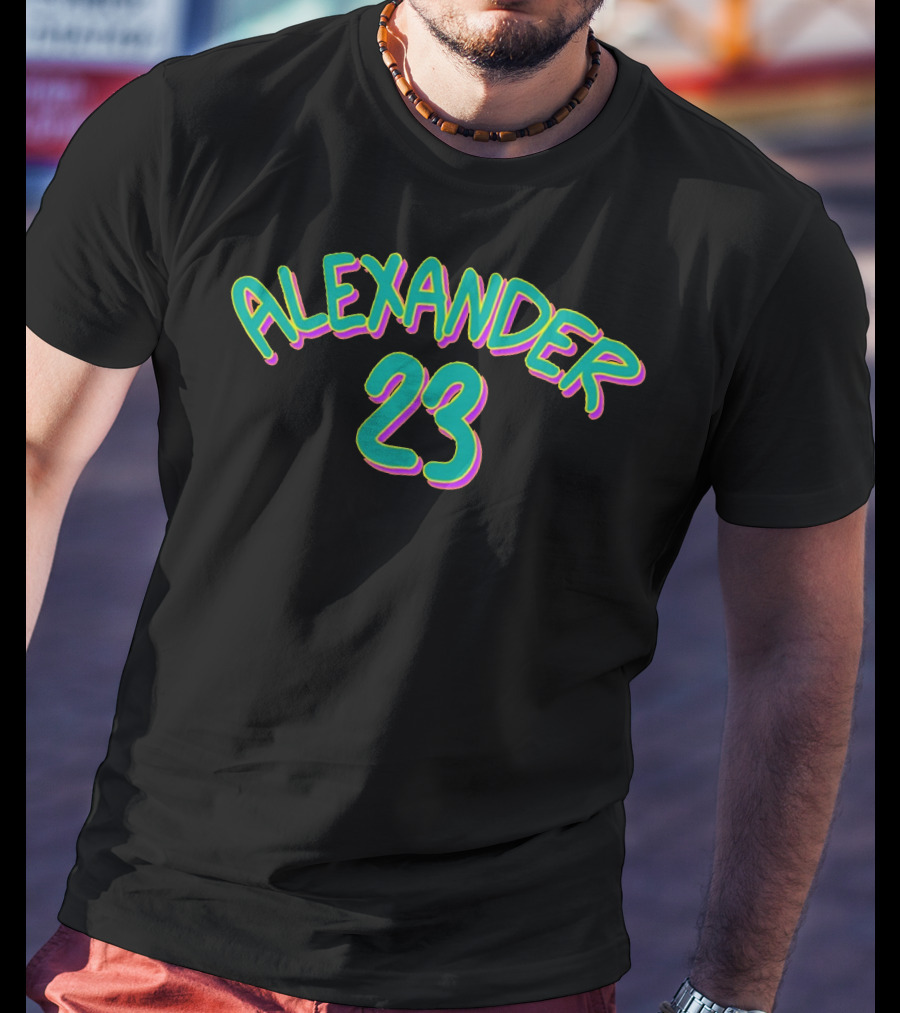 ALEXANDER 23 Bright Neon T-Shirt