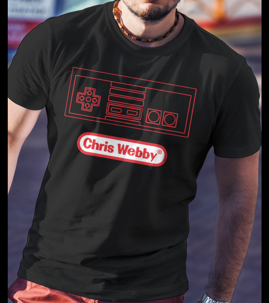 Chris Webby Retro Controller Gaming T-Shirt