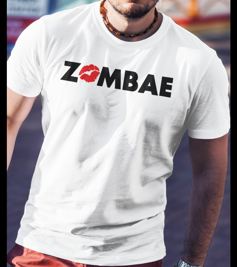 ZOMBAE Lip Print Glam And Gore Merch T-Shirt