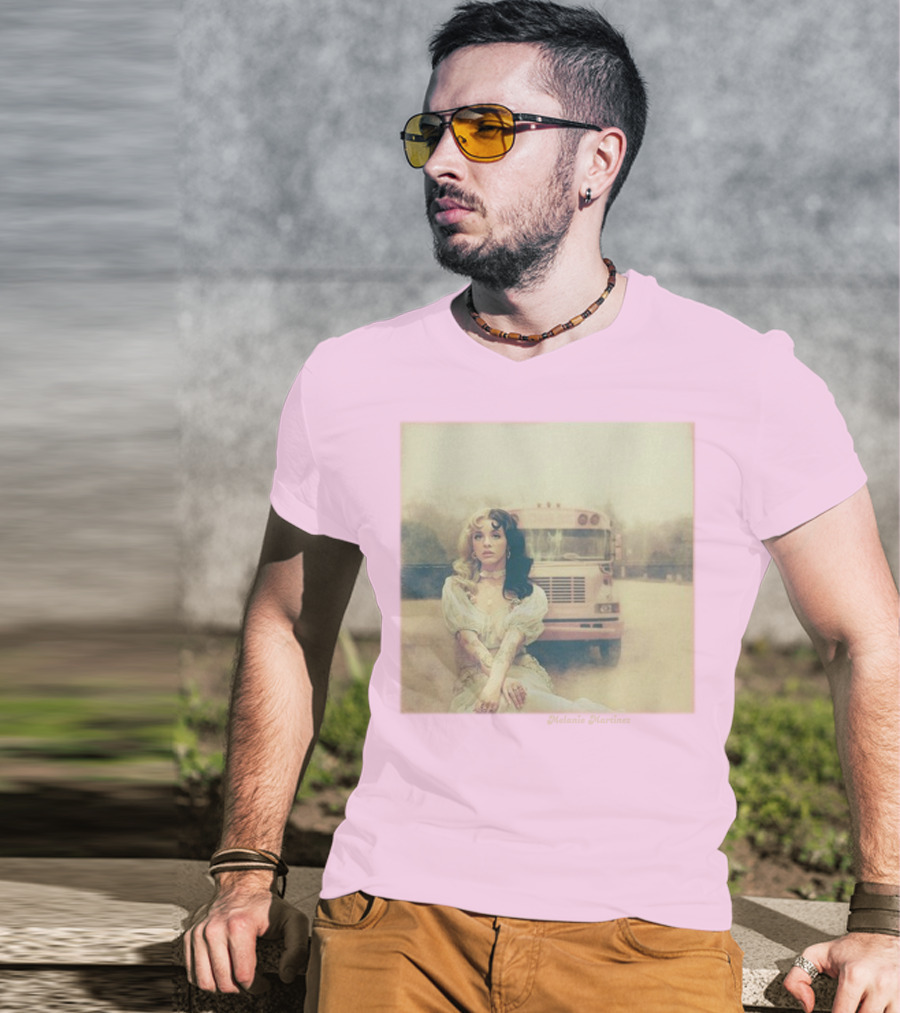 Melanie Martinez Vintage Bus Pastel Pink T-Shirt