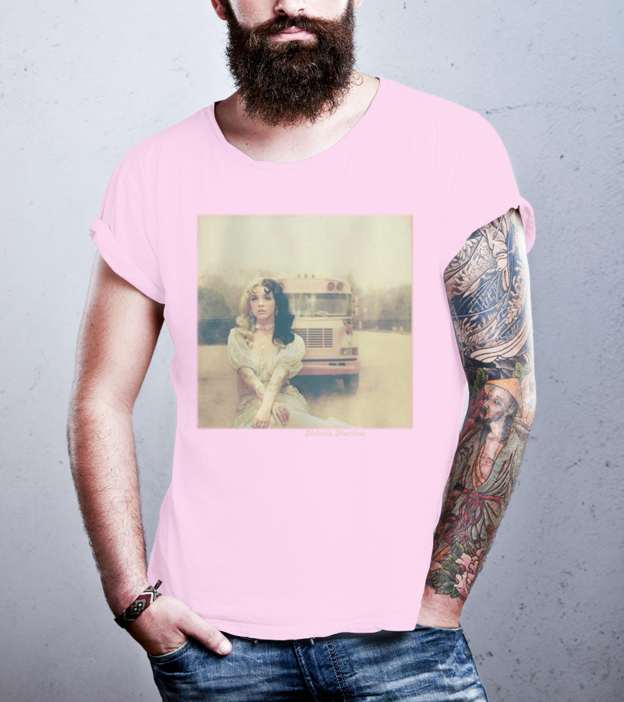 Melanie Martinez Vintage Bus Pastel Pink T-Shirt