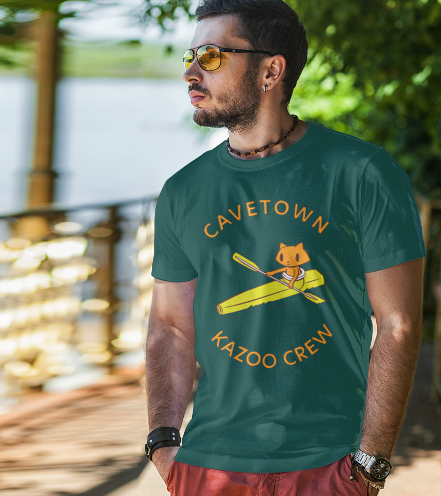 Cavetown Kazoo Crew Cat In Canoe T-Shirt