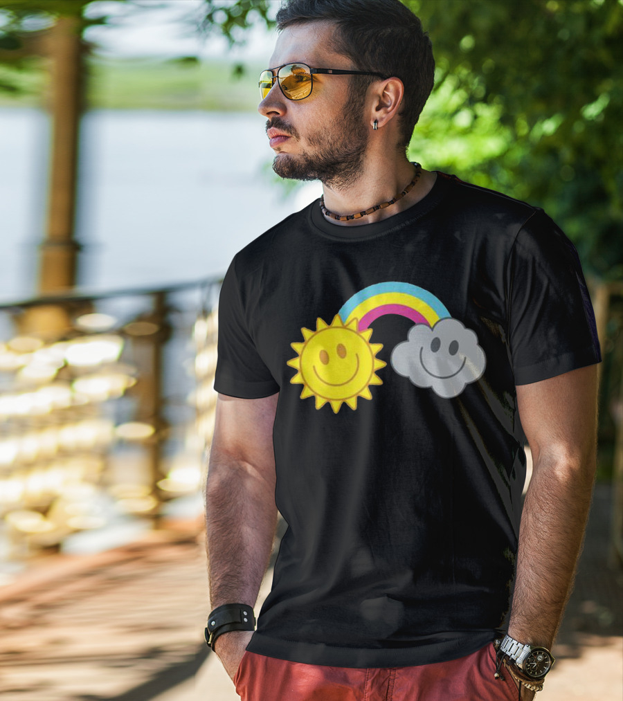 Mcfly Smiling Sun Cloud Rainbow T-Shirt