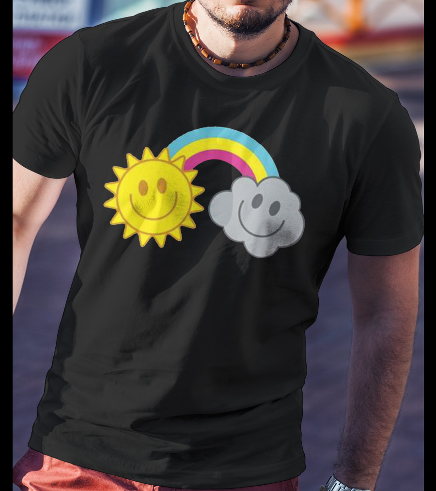 Mcfly Smiling Sun Cloud Rainbow T-Shirt