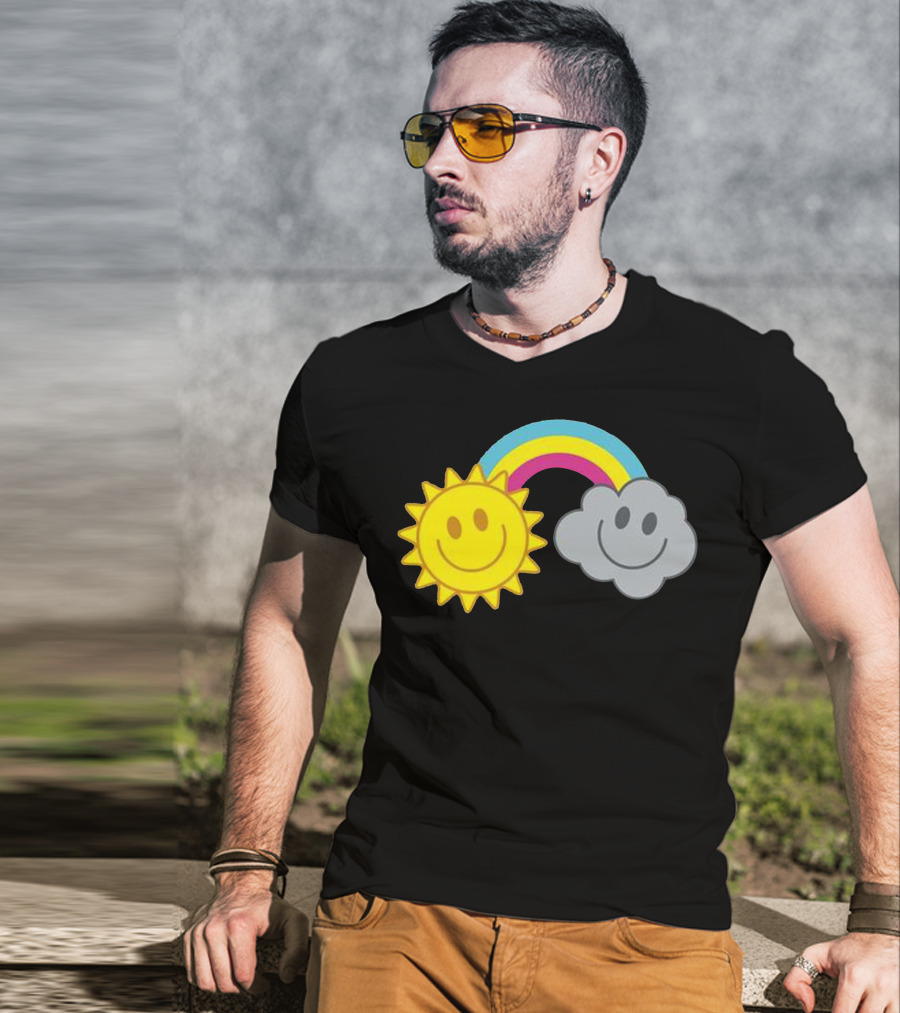 Mcfly Smiling Sun Cloud Rainbow T-Shirt