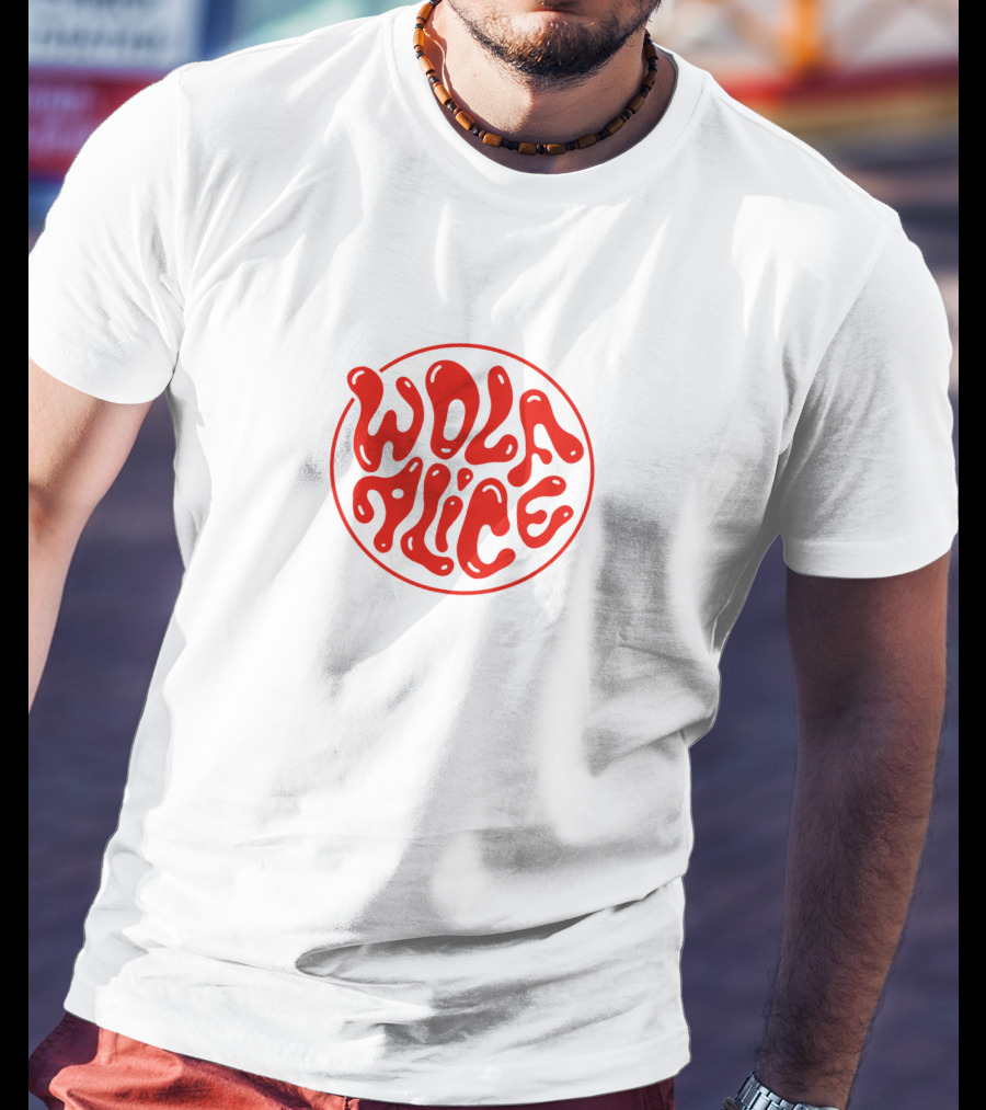Wolf Alice Red Text Logo Merch T-Shirt