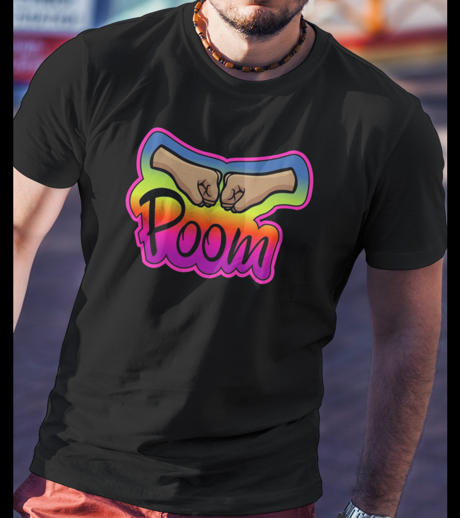 Poom Fist Bump Rainbow T-Shirt