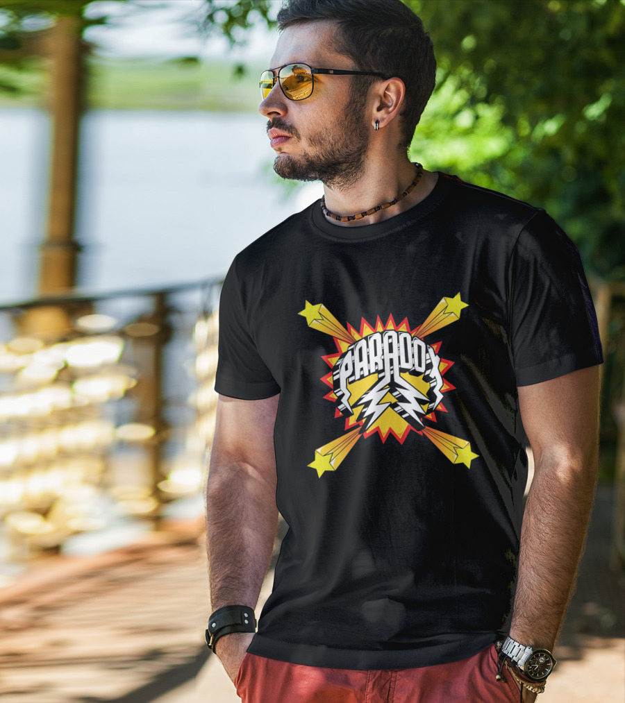 Paradox Starburst Lightning Comic Style Explosion T-Shirt