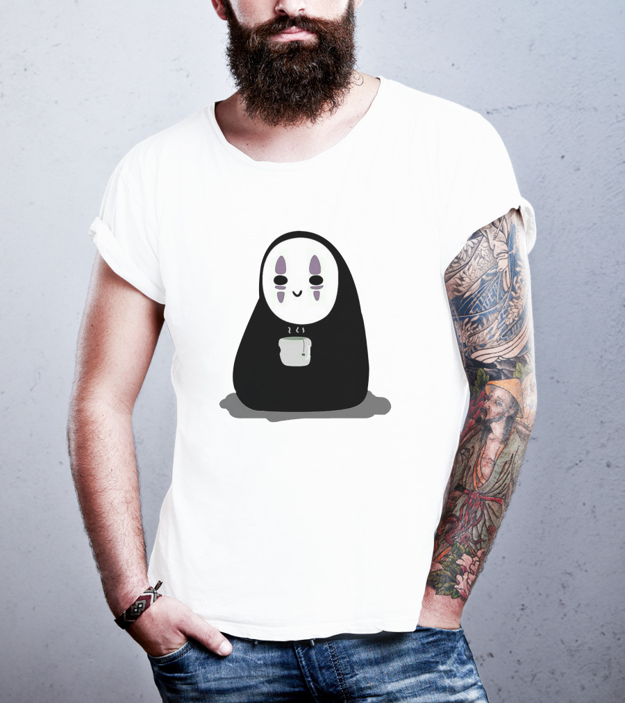 Spirited Away No-Face Holding Tea Cup T-Shirt