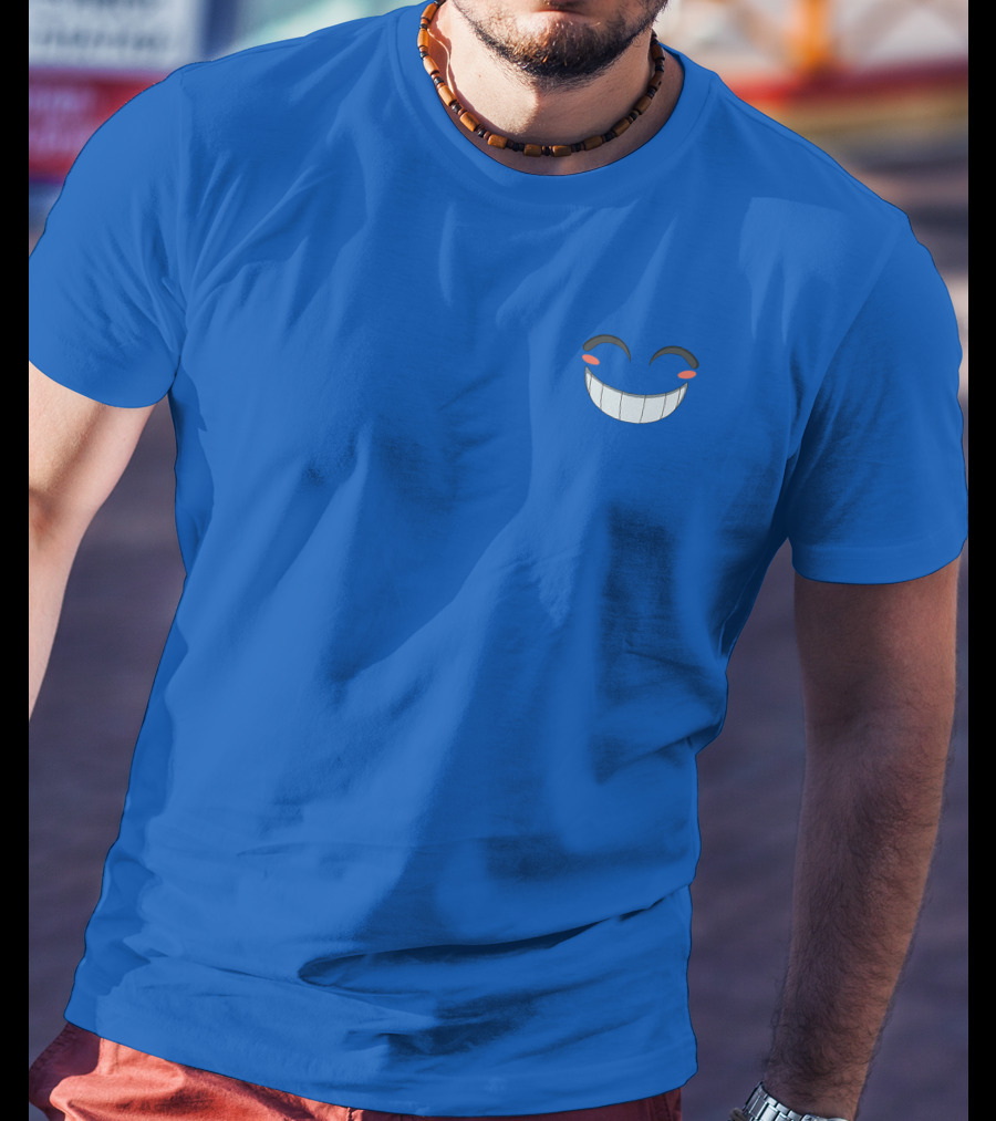 Calixo Smiling Face Blue T-Shirt