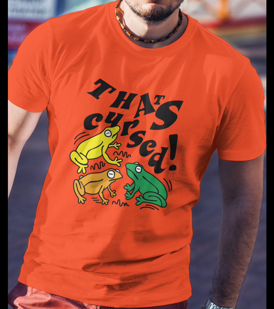 Benoftheweek Merch That’s Cursed Colorful Frogs T-Shirt