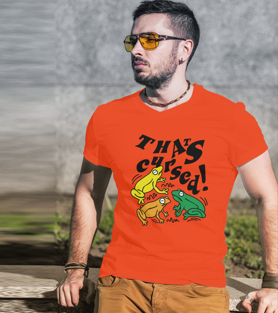 Benoftheweek Merch That’s Cursed Colorful Frogs T-Shirt