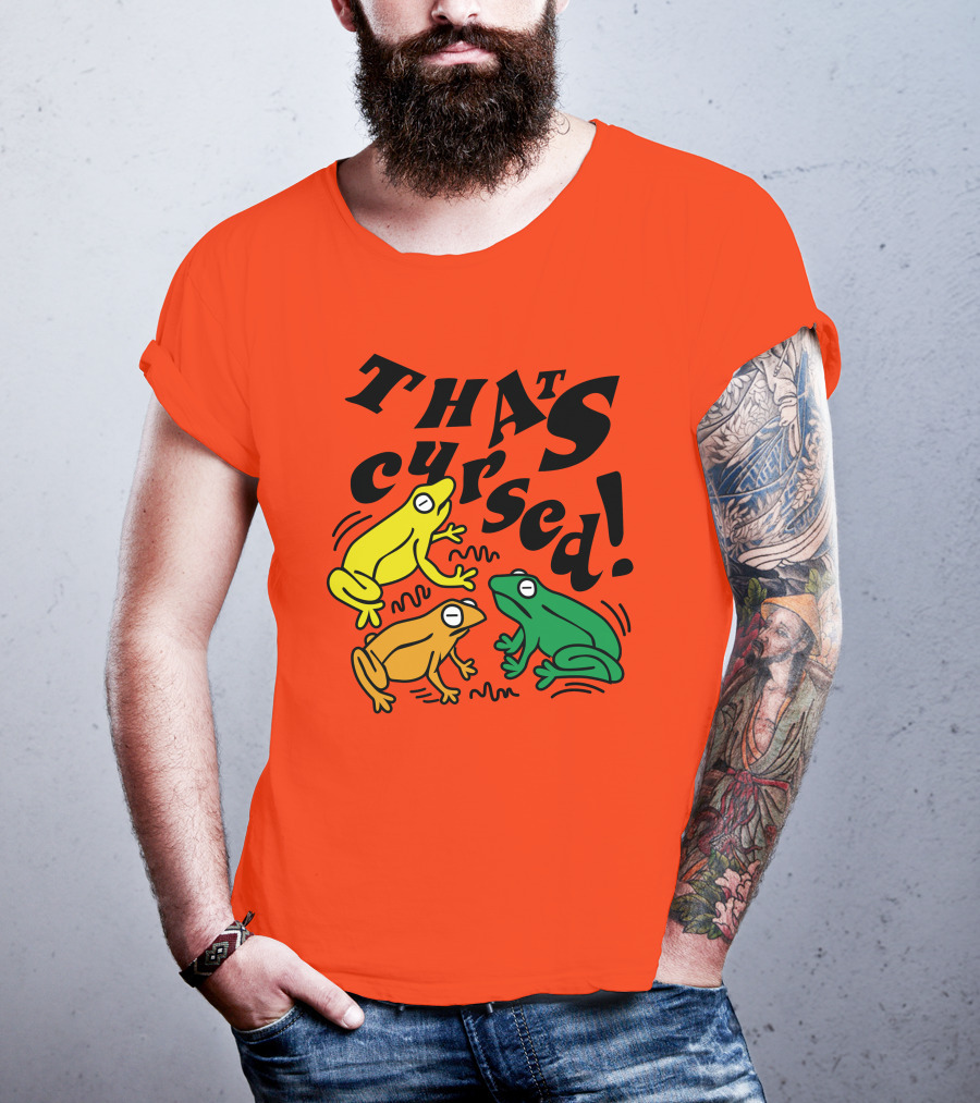 Benoftheweek Merch That’s Cursed Colorful Frogs T-Shirt