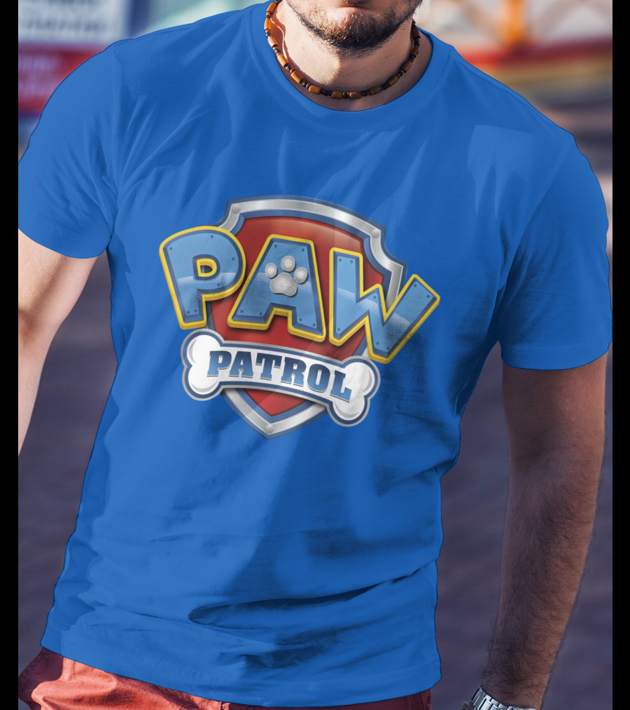 Paw Patrol Birthday Celebration Shield And Bone T-Shirt