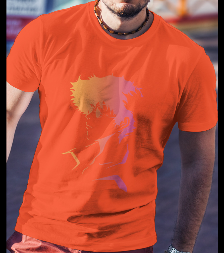 Cowboy Bebop Anime Character Silhouette T-Shirt