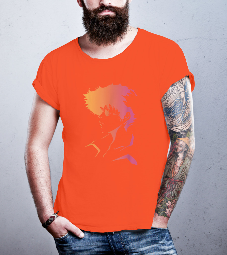 Cowboy Bebop Anime Character Silhouette T-Shirt