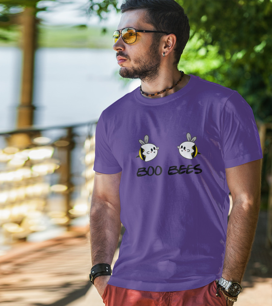 BOO BEES Cute Ghostly Honey Bees Halloween Humor T-Shirt