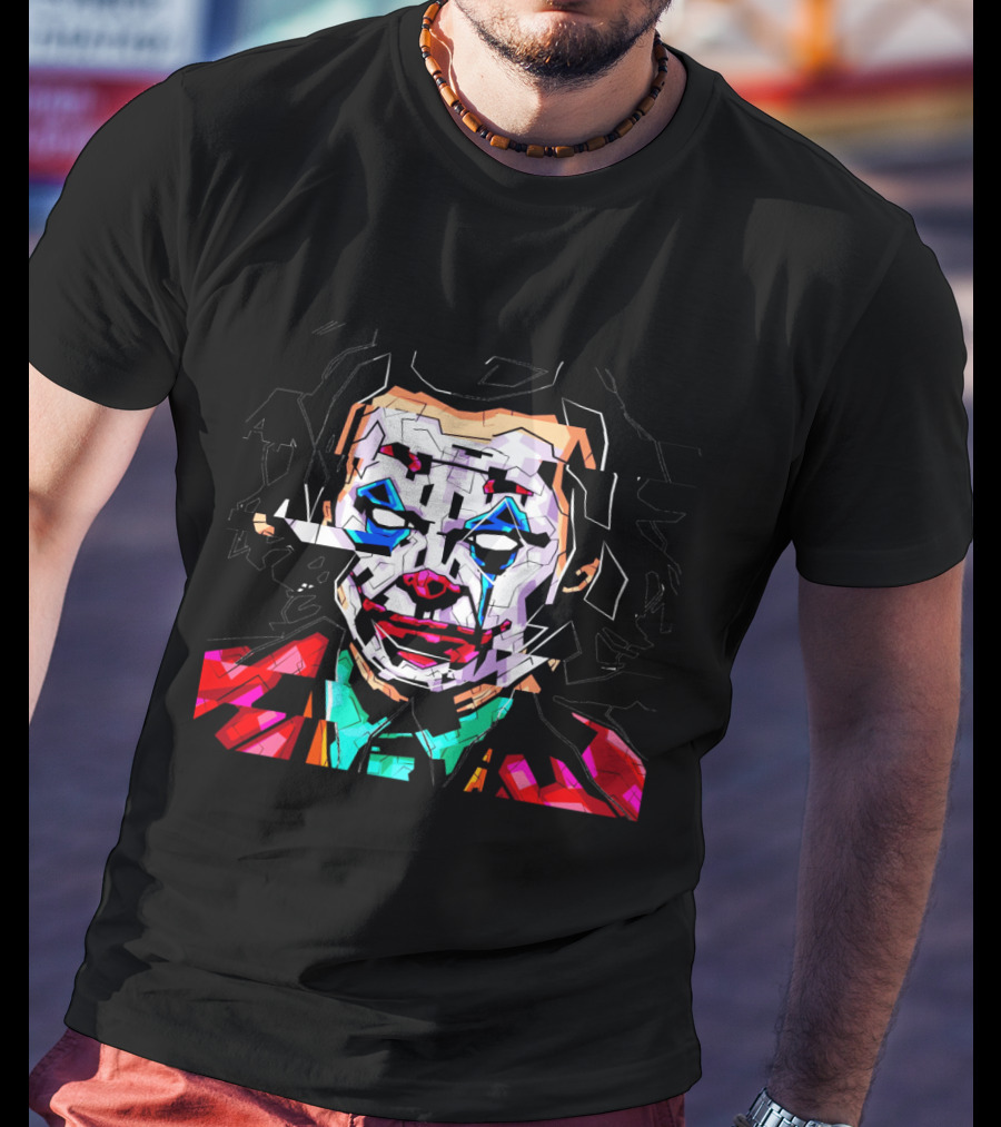 Gotham Joker Am I Crazy Or Is It Just Me Funny Joke Clown Face T-Shirt