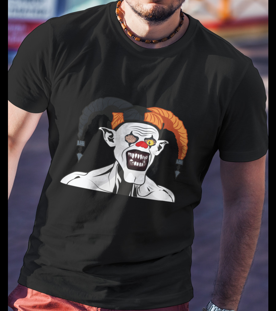 Killer Clown Harlequin Joker Monster Creepy T-Shirt