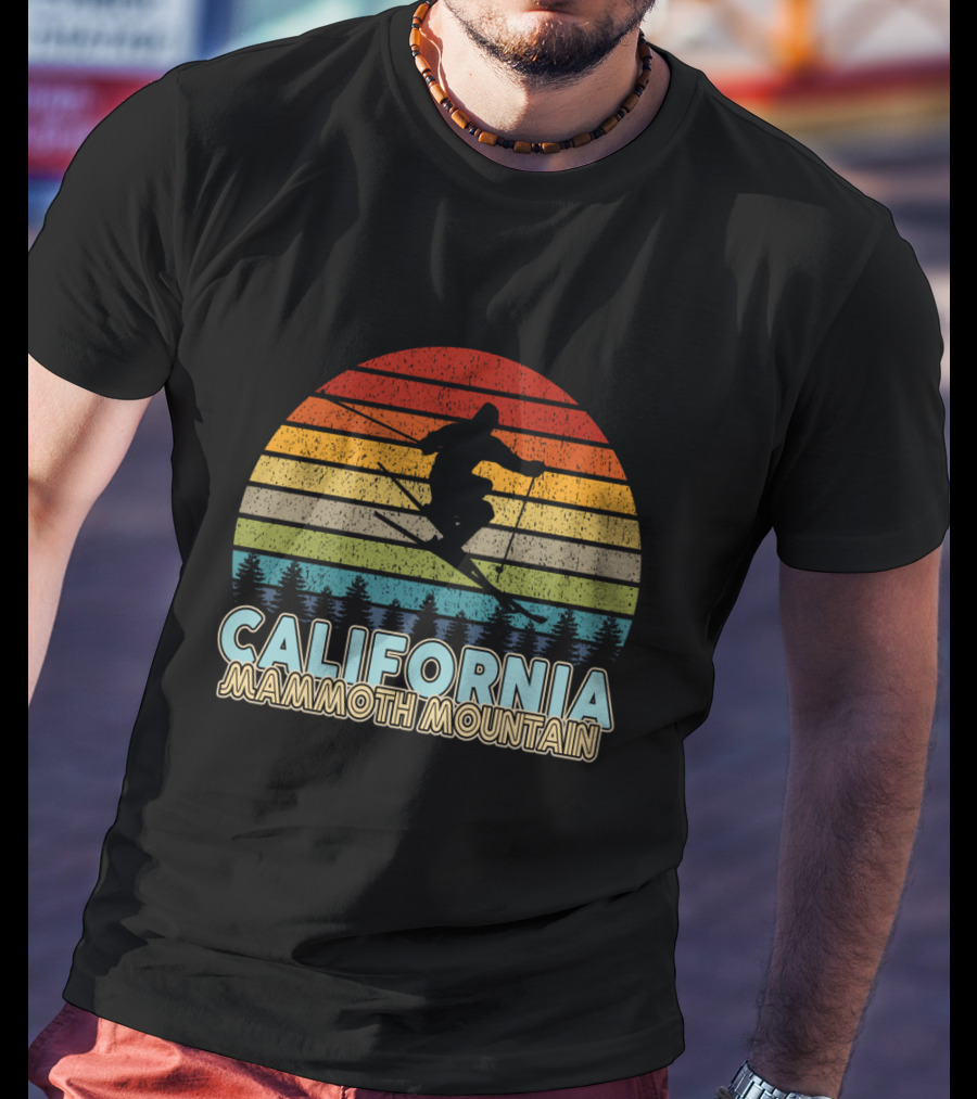 California Mammoth Mountain Vintage Skiing Winter T-Shirt