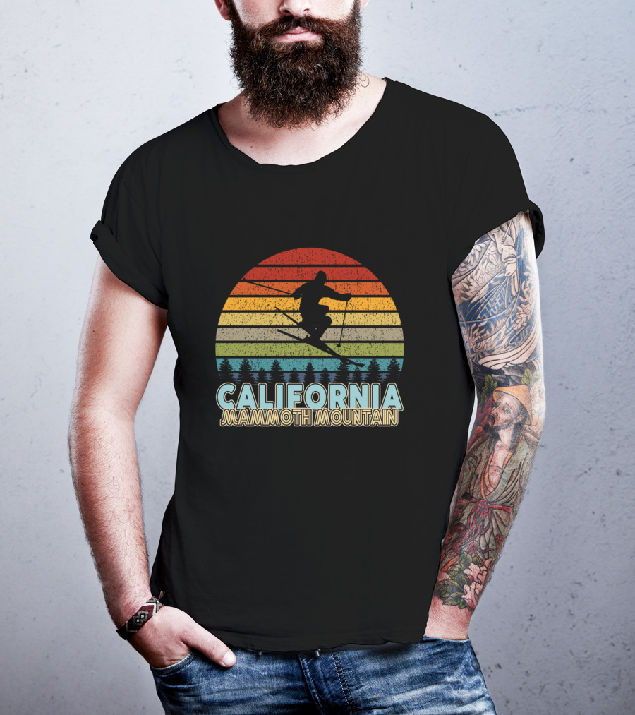 California Mammoth Mountain Vintage Skiing Winter T-Shirt