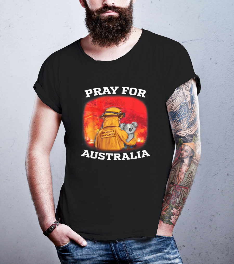 Pray For Australia Volunteer Fire Service Save Koala T-Shirt