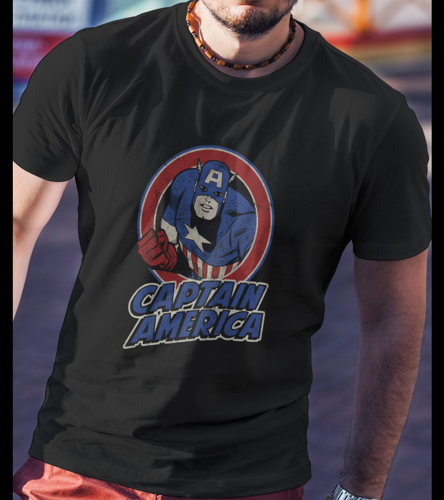 Marvel Vintage Captain America Heroic T-Shirt