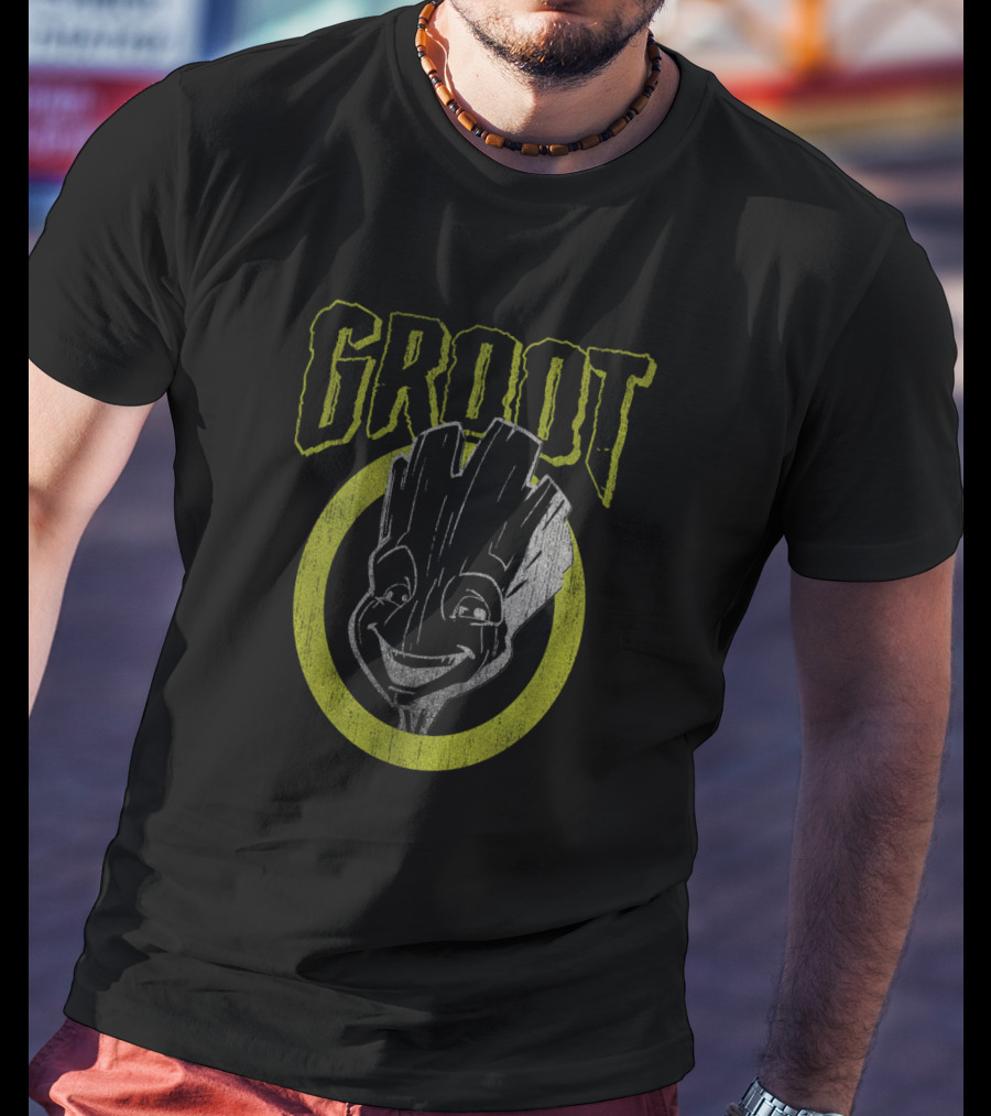Groot Guardians Of The Galaxy Marvel Dark T-Shirt