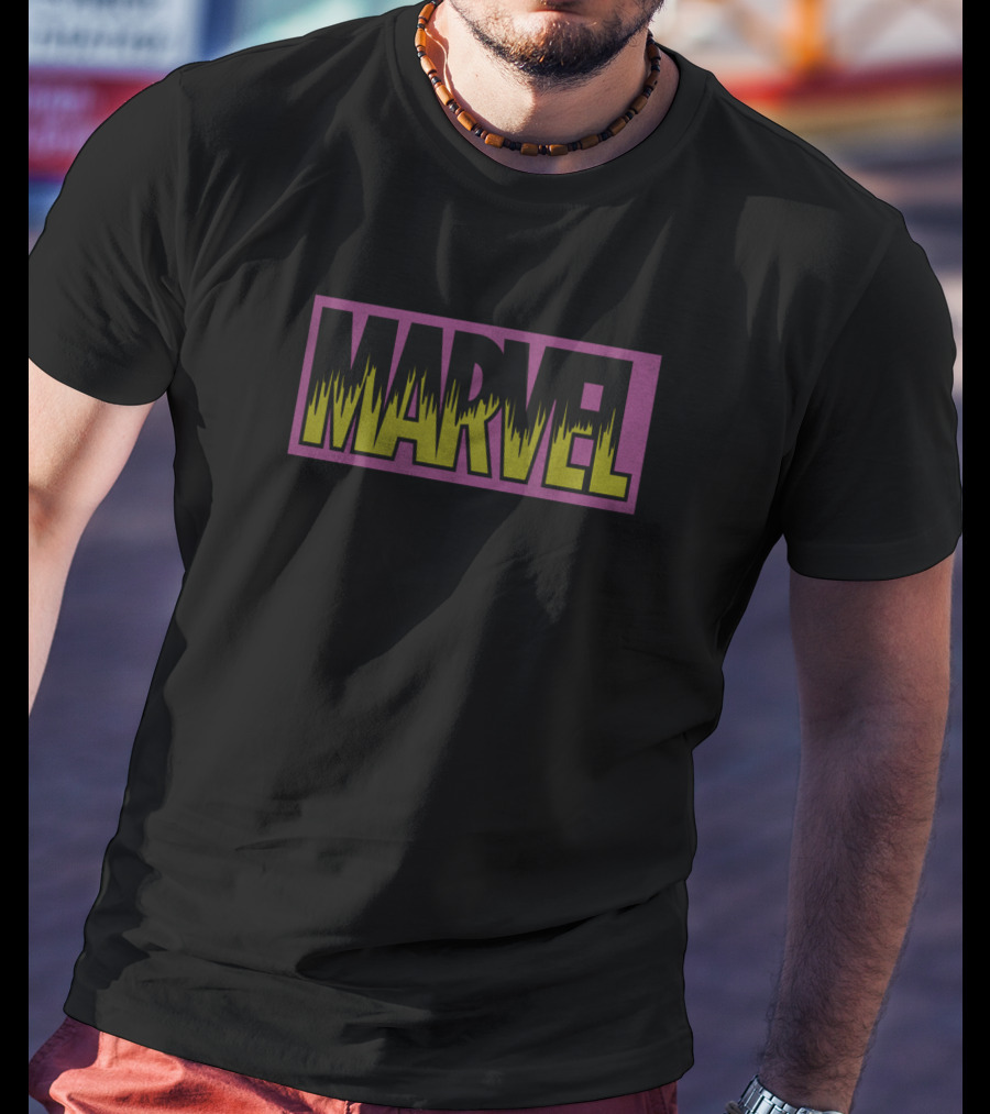 Marvel Neon Green And Pink T-Shirt