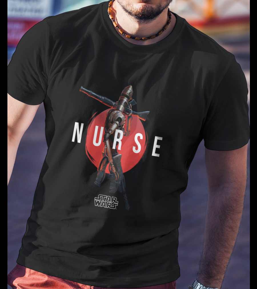 Star Wars The Mandalorian IG 11 Nurse Droid Red Circle T-Shirt
