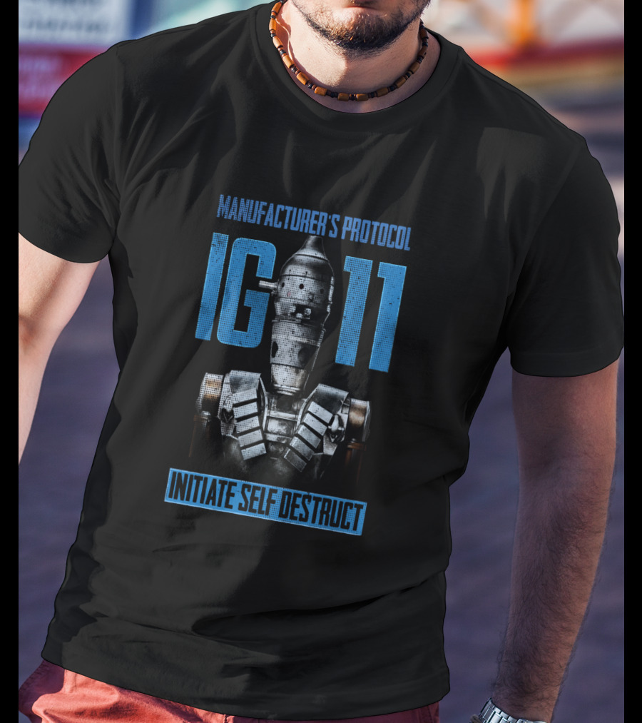 Manufacturer's Protocol IG-11 Initiate Self Destruct Star Wars The Mandalorian T-Shirt