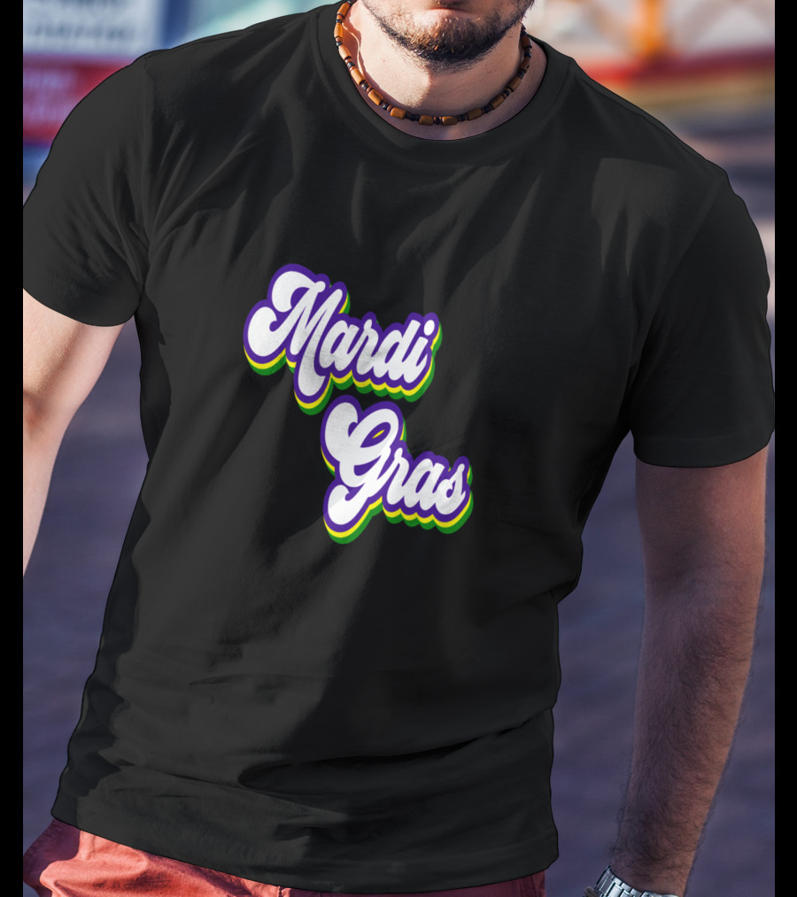 Mardi Gras Retro Vintage T-Shirt