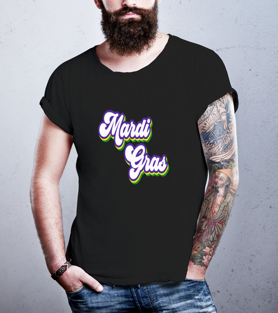 Mardi Gras Retro Vintage T-Shirt