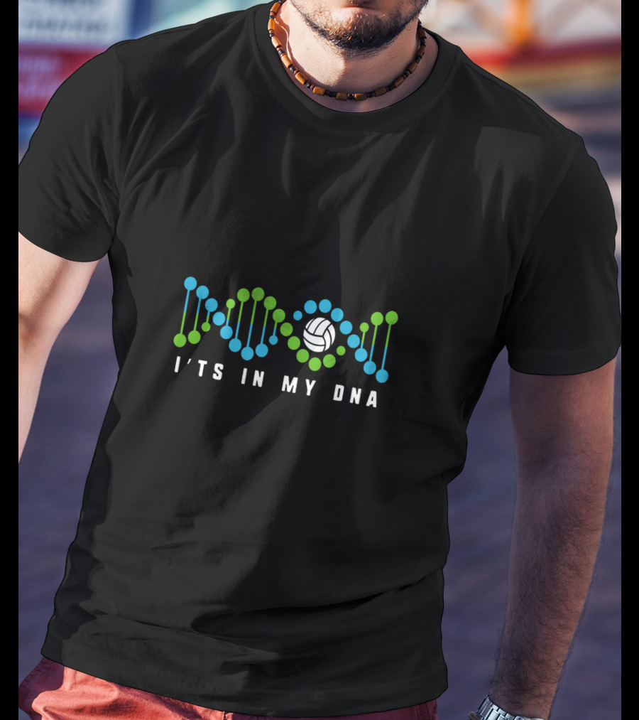 Volleyball DNA It's In My DNA Cool Beach T-Shirt