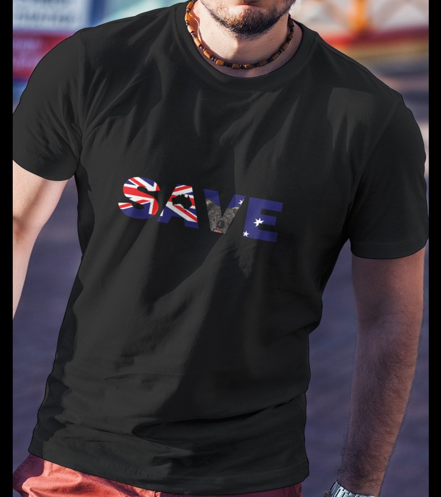 SAVE Australia Wildlife From Bush Fires Australian Flag Koala Appeal T-Shirt