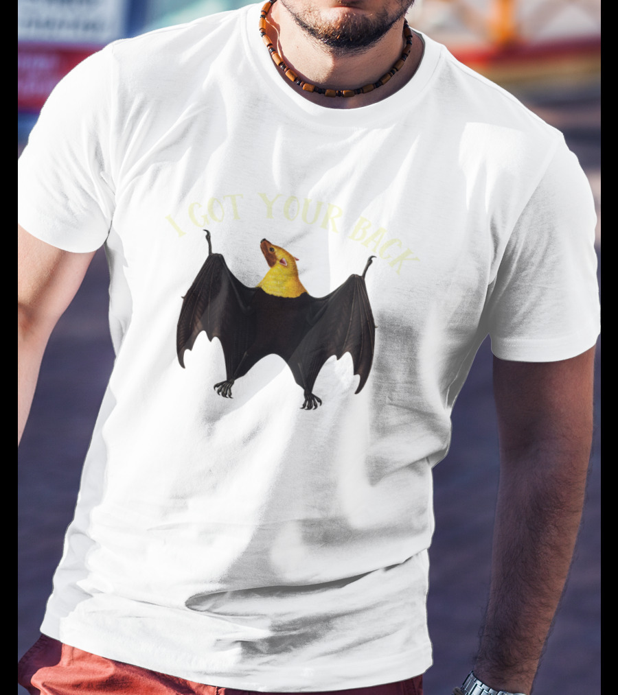 Wildlife Humor I Got Your Back Bat Hanging T-Shirt