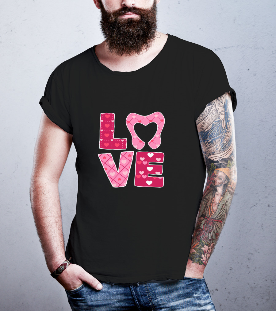 LOVE Tooth Heart Dentistry Dentist Valentine T-Shirt
