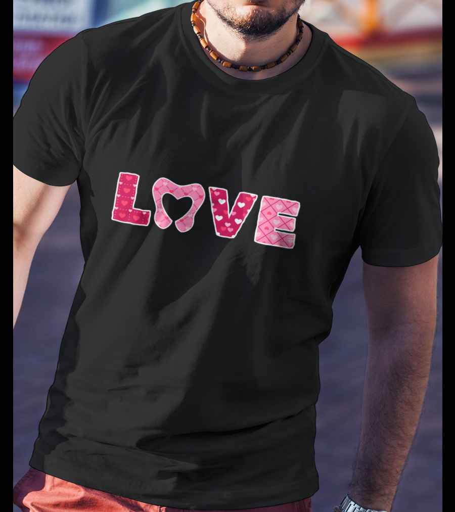 LOVE Heart Tooth Dentist Dentistry T-Shirt