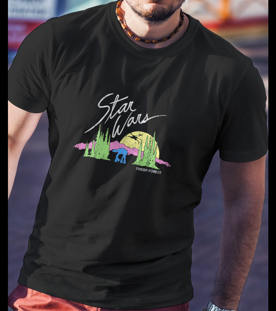 Star Wars Endor Forest AT-AT T-Shirt