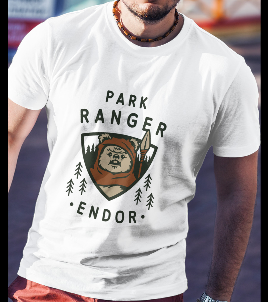 Star Wars Endor Ewok Park Ranger Badge T-Shirt