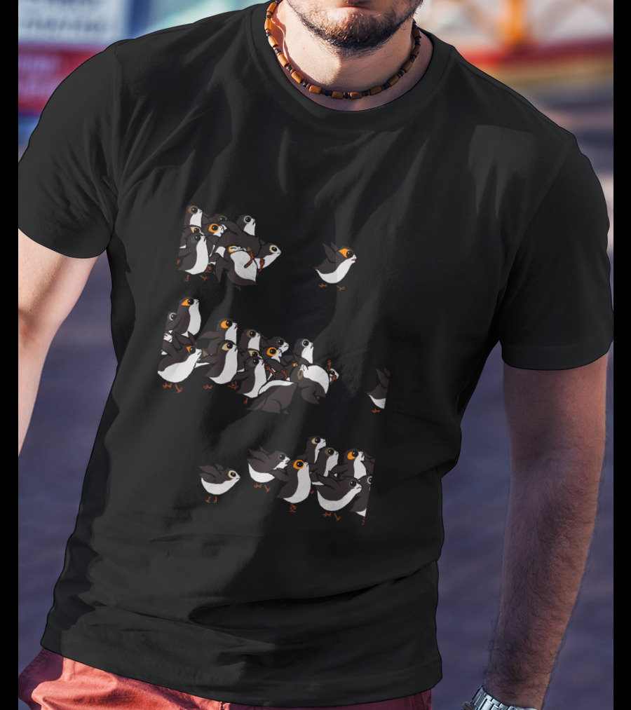 Star Wars Porgs Follow The Leader Flock T-Shirt