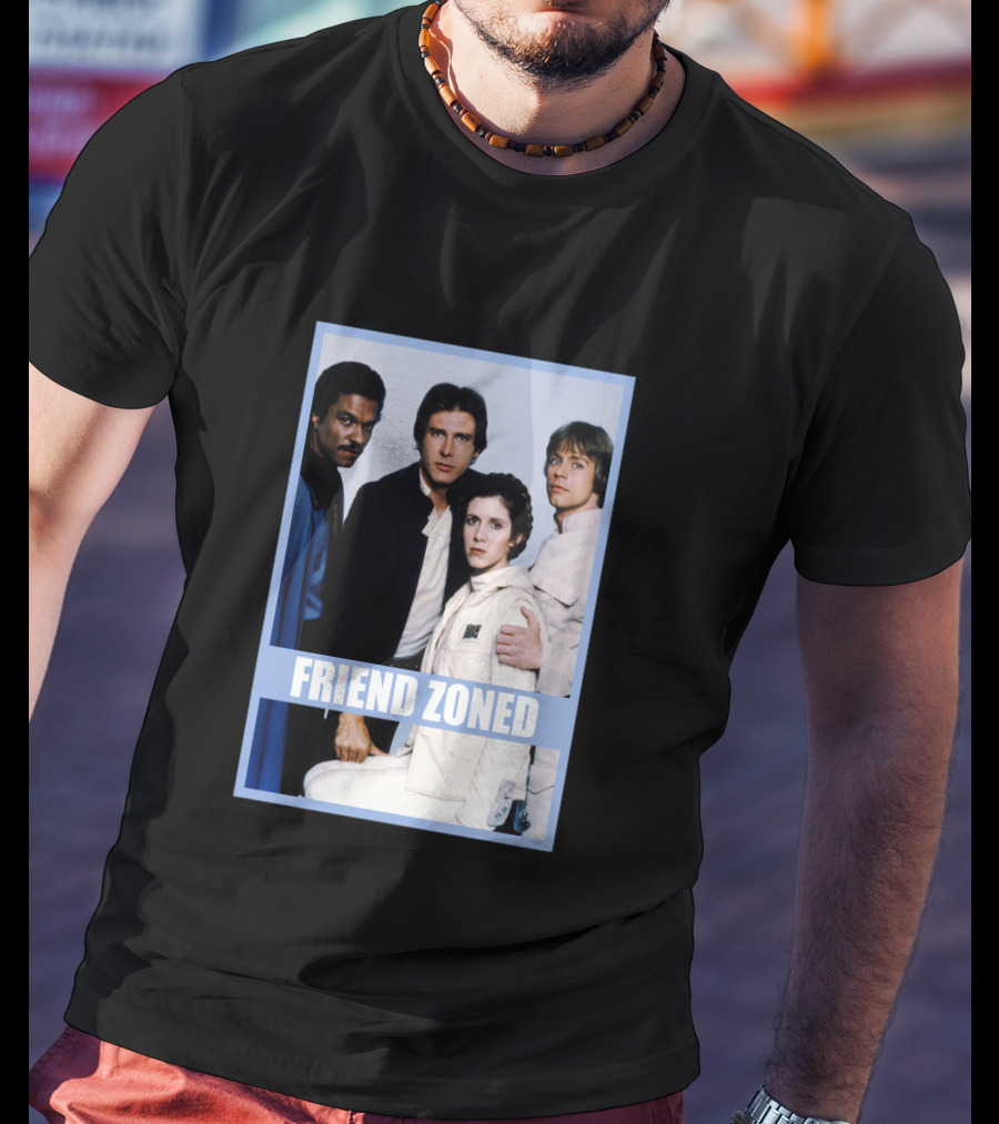 Star Wars Friend Zoned Han Luke Leia Lando T-Shirt