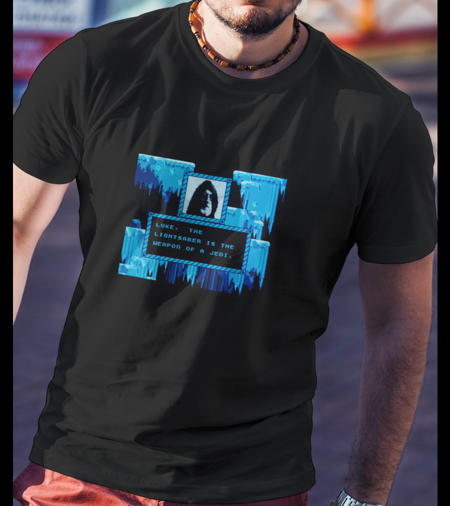 Star Wars Obi Wan Kenobi Luke Lightsaber Weapon Of The Jedi Gamer T-Shirt