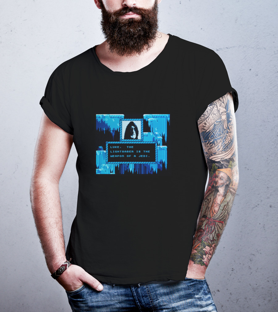 Star Wars Obi Wan Kenobi Luke Lightsaber Weapon Of The Jedi Gamer T-Shirt