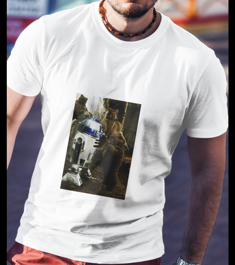 Star Wars R2 D2 Where Do They Hide The Cookies Ewoks T-Shirt