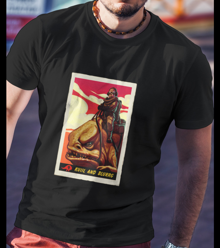 Star Wars The Mandalorian Kuiil And Blurrg Retro T-Shirt