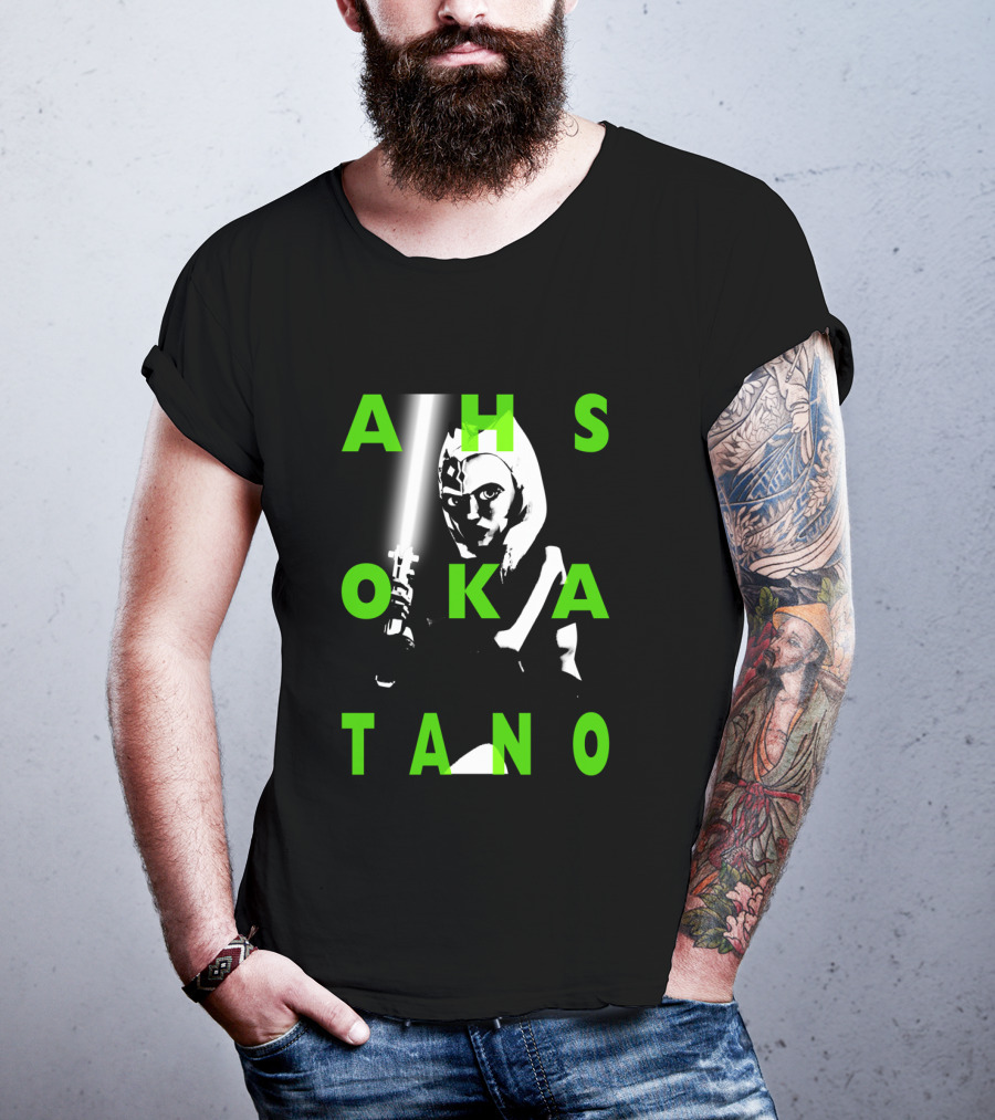 Ahsoka Tano The Clone Wars Green Text Overlay T-Shirt